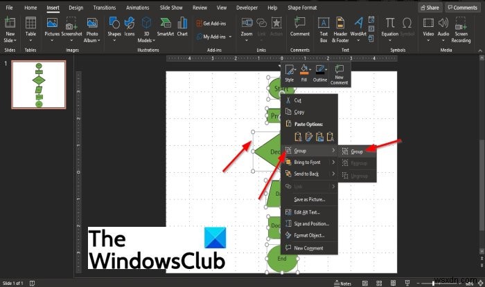 PowerPointでフローチャートを作成する方法 