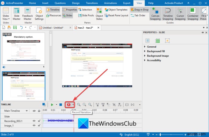 Windows11/10でオーディオナレーションを使用してビデオプレゼンテーションを作成する方法 