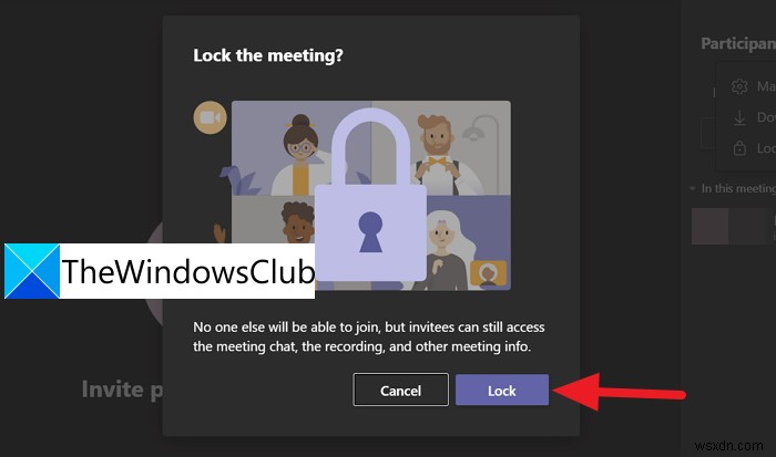MicrosoftTeamsで会議をロックする方法 