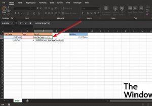 MicrosoftExcelでWORKDAY関数を使用する方法 
