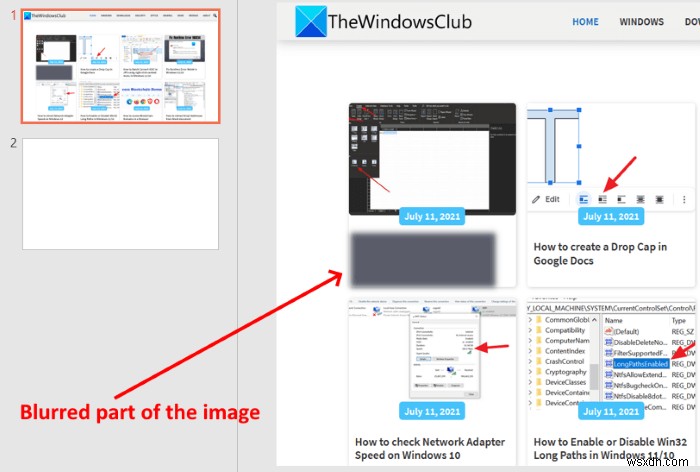 PowerPointで画像の一部をぼかす方法 