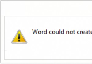 Wordは作業ファイルを作成できませんでした。一時環境変数を確認してください 