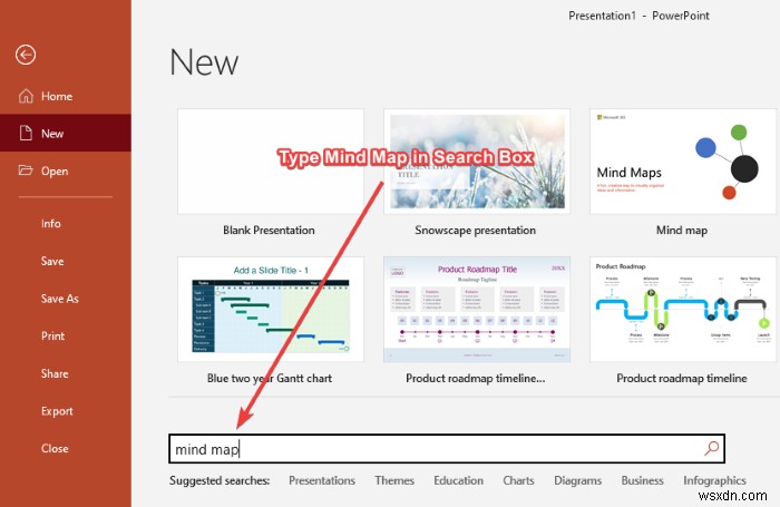 MicrosoftPowerPointでマインドマップを作成する方法 