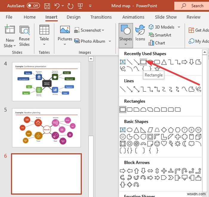 MicrosoftPowerPointでマインドマップを作成する方法 