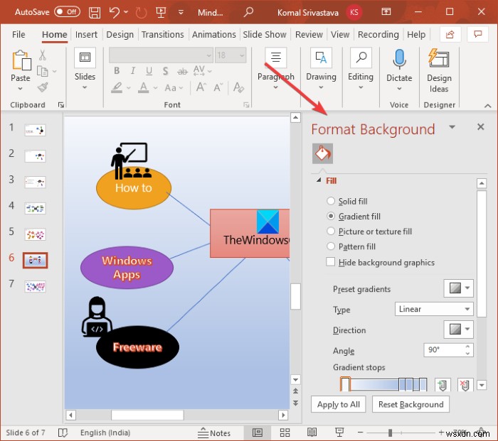 MicrosoftPowerPointでマインドマップを作成する方法 