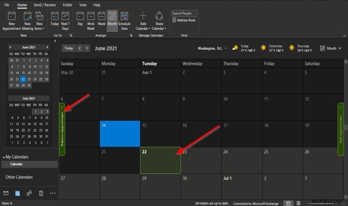 Outlookでカレンダーの背景色を変更する方法 