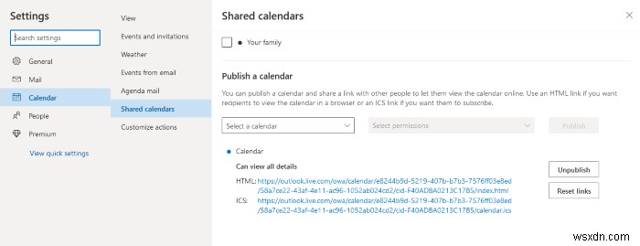 Outlookカレンダーを他の人と共有する方法 