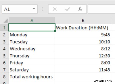 MicrosoftExcelで時間を加算または合計する方法 