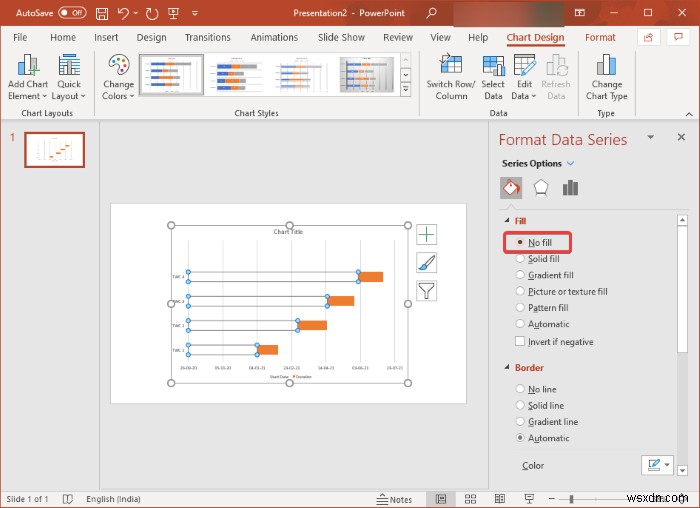 MicrosoftPowerPointでガントチャートを作成する方法 