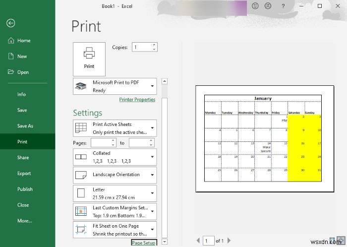 MicrosoftExcelでカレンダーを作成する方法 