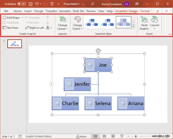 MicrosoftPowerPointで組織図を作成する方法 