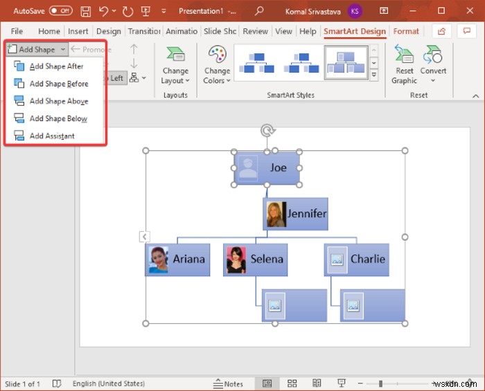 MicrosoftPowerPointで組織図を作成する方法 