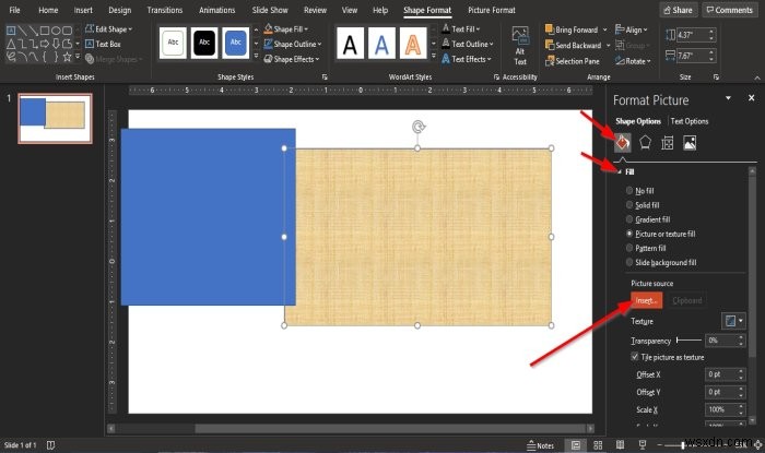 PowerPointでアニメーションの額縁を作成する方法 