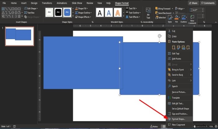 PowerPointでアニメーションの額縁を作成する方法 