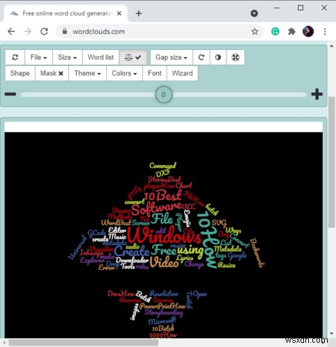 MicrosoftExcelでWordCloudを作成する方法 