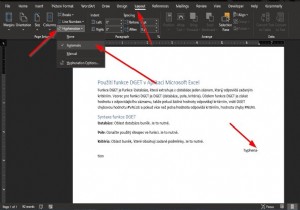 MicrosoftWordでハイフネーション機能を使用する方法 