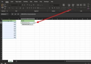 MicrosoftExcelでPercentile.Exc関数を使用する方法 