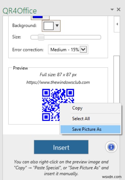 PowerPointとExcelでQRコードを作成する方法 