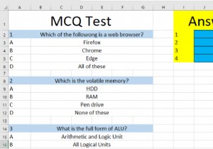 Microsoft Excelで自動採点クイズを作成する方法【関数だけで簡単】