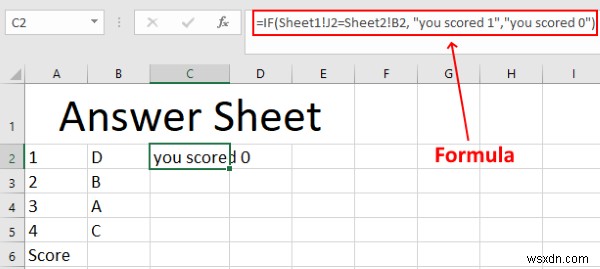 MicrosoftExcelで自動クイズを作成する方法 