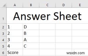 MicrosoftExcelで自動クイズを作成する方法 