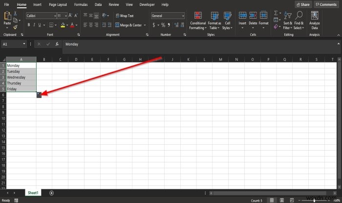 自動入力オプションがExcelに表示されない;それを有効にする方法は？ 