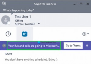 IMと通話はMicrosoftTeamsに送信されます– SkypeforBusinessは言います 