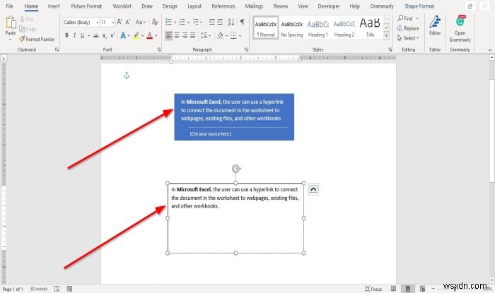 Microsoft Wordでテキストボックスを追加、コピー、削除、適用、および操作する方法 