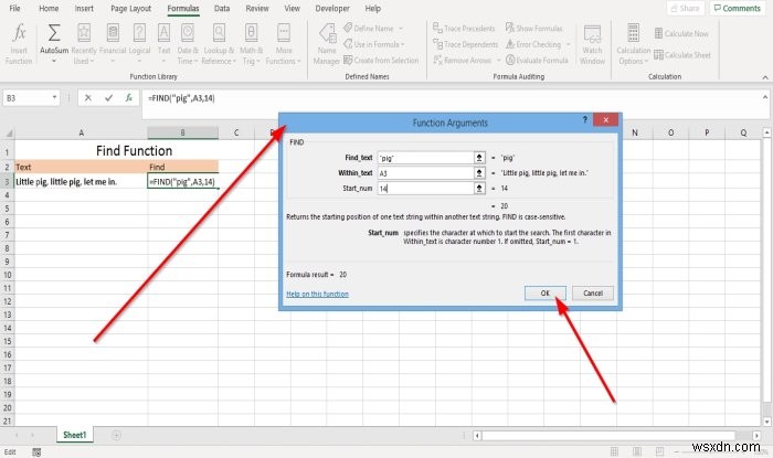 MicrosoftExcelでFindおよびFindB関数を使用する方法 