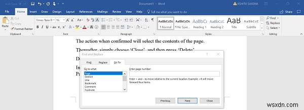 MicrosoftWord文書の最後にある空白のページを削除する方法 