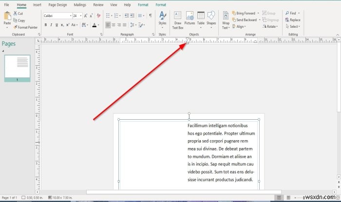 MicrosoftPublisherでルーラーバーを表示または非表示にする方法と使用方法 