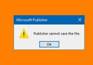 Microsoft Publisherは、Windows11/10でファイルをPDFとして保存できません 