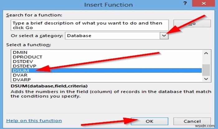 MicrosoftExcelでDSUM関数を使用する方法 