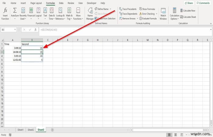 Microsoft Excelで時、分、秒の関数を使用する方法 