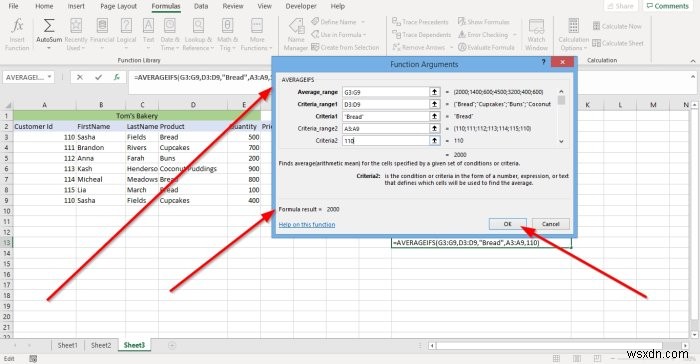 MicrosoftExcelでAVERAGEIFとAVERAGEIFSを使用する方法 