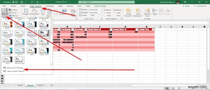 Excelでブックのテーマを追加または変更する方法 
