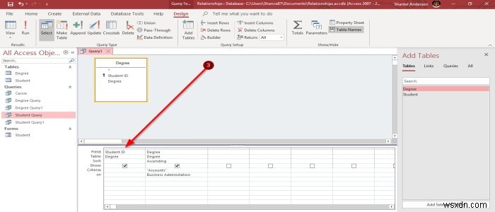 MicrosoftAccessでクエリを作成および変更する方法 