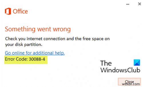 Windows10でMicrosoftOfficeのエラーコード30029-4、30029-1011、30094-1011、30183-39、30088-4を修正 