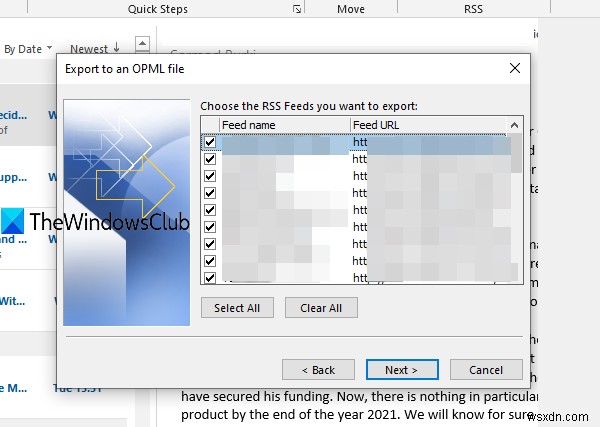 OutlookでRSSフィードサブスクリプションのコレクションをインポートまたはエクスポートする方法 