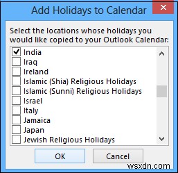 Outlookカレンダーに休日を作成して追加する方法 