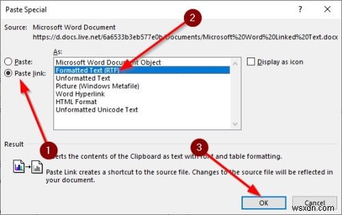 MicrosoftWordでリンクされたテキストを使用して複数のドキュメントを更新する方法 