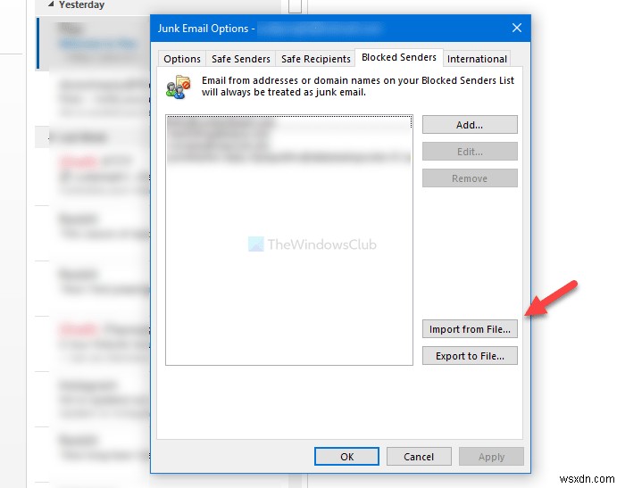 Outlookでブロックされた安全な送信者リストをエクスポートまたはインポートする方法 