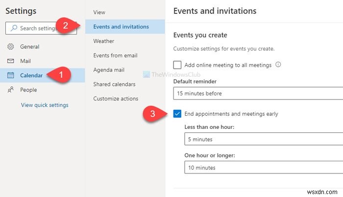 MicrosoftOutlookの早い段階で予定と会議を自動的に終了する方法 