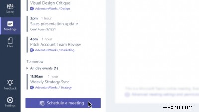 Microsoft Teamsの会議を設定、スケジュール、または参加する方法 