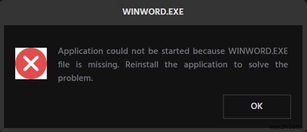 Windows11/10上のOfficeWordアプリケーションのWINWORD.EXEエラーを修正します 