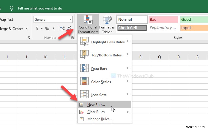 Excelで別の行または列に色を適用する方法 