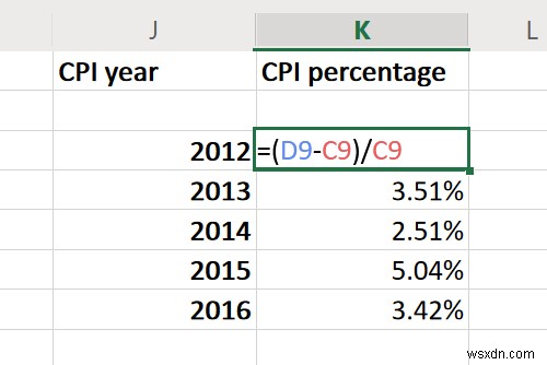 Excelで消費者物価指数またはCPIを計算し、そのグラフを作成する方法 