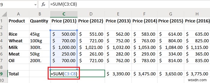 Excelで消費者物価指数またはCPIを計算し、そのグラフを作成する方法 