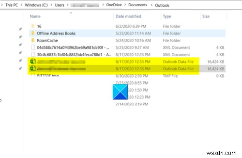 OneDriveからOutlookの.pstデータファイルをクリアする方法 