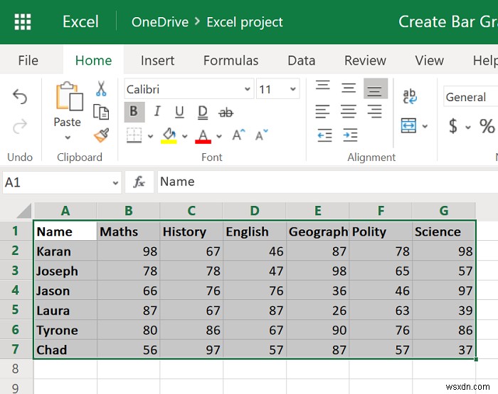 Excelで棒グラフまたは縦棒グラフを作成する方法 